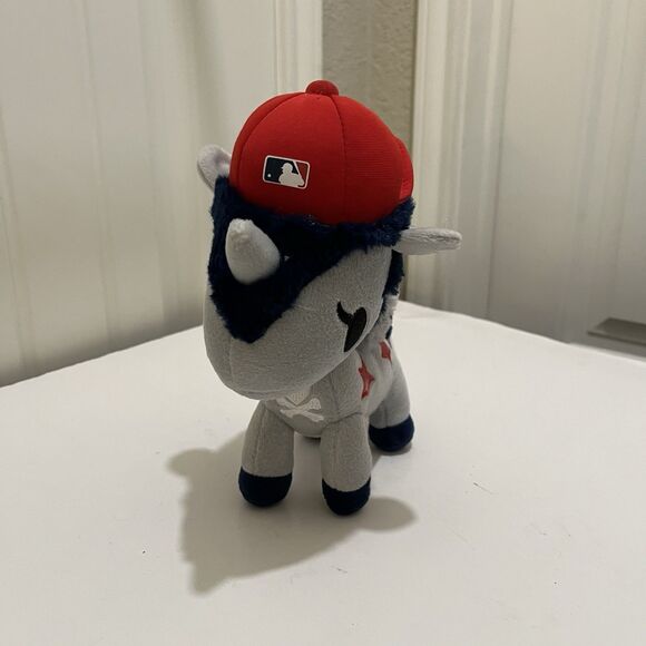 TOKIDOKI LOS ANGELES ANGELS UNICORNO MASCOT PLUSH 8" 2014 Stuffed Toy Bleachers - Picture 2 of 10